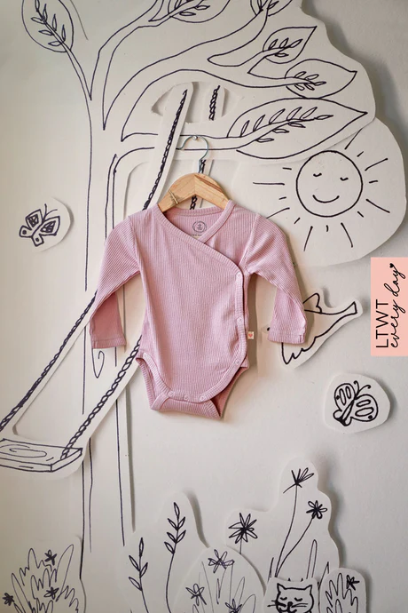 Everyday unisex baby onesie in rose pink for girls &amp; boys