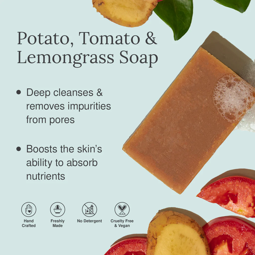Potato, Tomato And Lemongrass Soap
