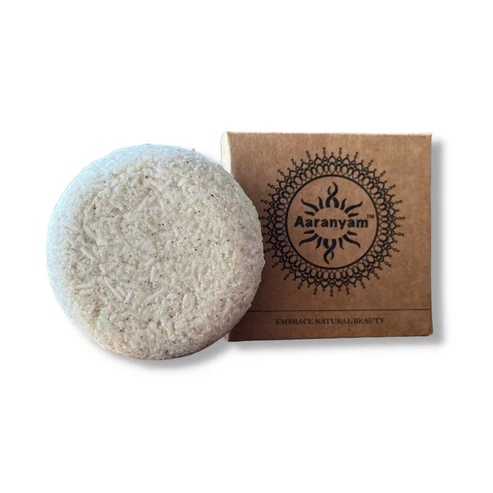 Aaranyam | Herby Power shampoo bar with the goodness of Turmeric bhrigraj Brahmi Amla Shikakai, Neem Reetha and flaxseed Extract known for its hair strengthening properties - 100g for men women traveling friendly
